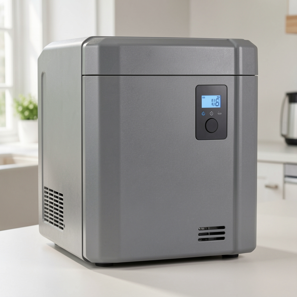 Dometic CFX3 serisi kompresörlü kamp buzdolabı, gri renk poliüretan gövde ve dijital sıcaklık kontrolü