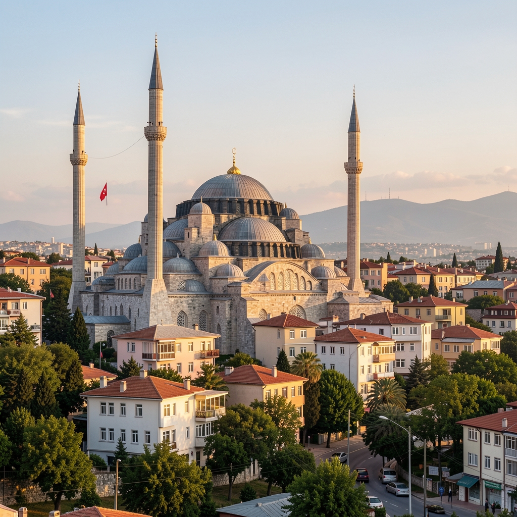 Türkiye'nin engebeli dağ arazisi ve ormanlık manzarası, outdoor teknoloji ekipmanları keşfine uygun doğal zemin