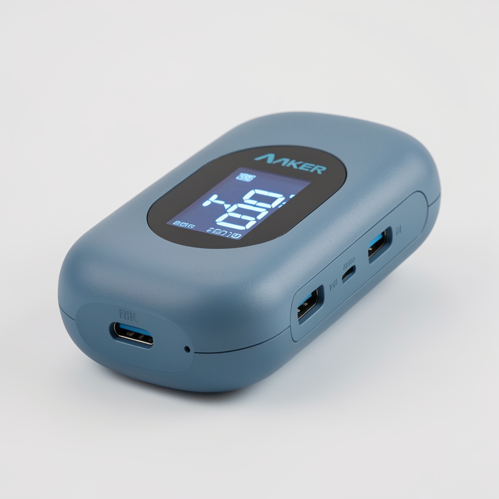 Anker 737 serisi 24000mAh yüksek kapasiteli powerbank, LCD ekran ve USB-C bağlantı noktaları